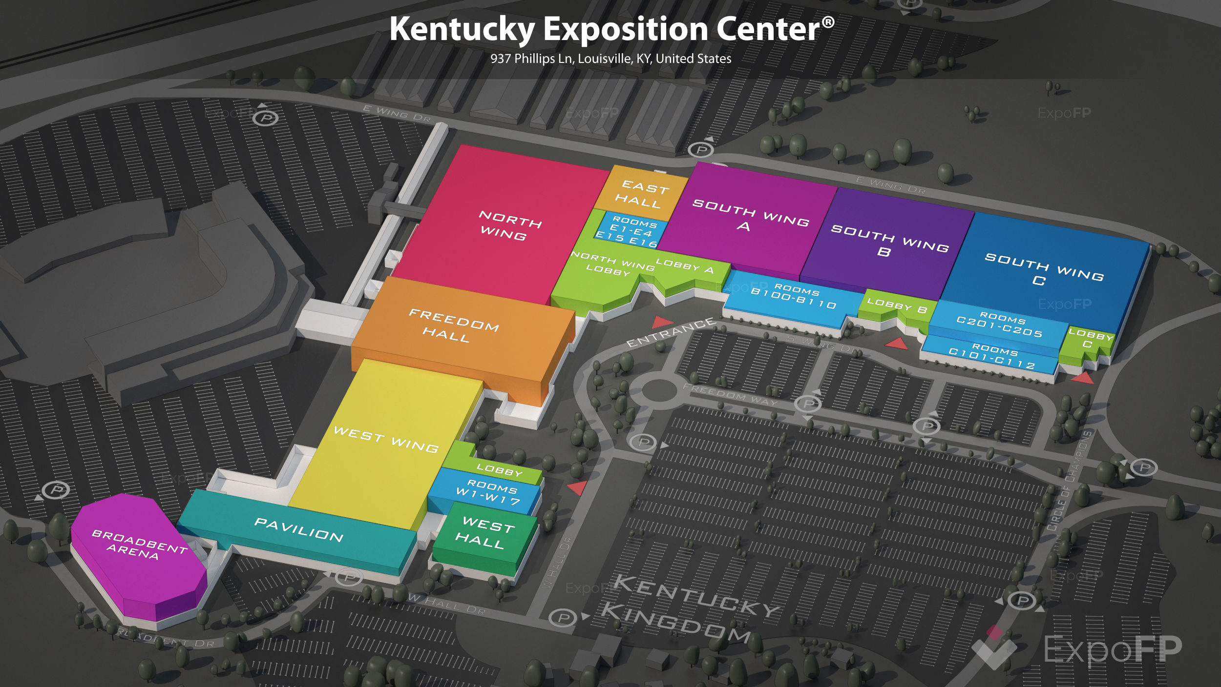 Kentucky Exposition Center floor plan